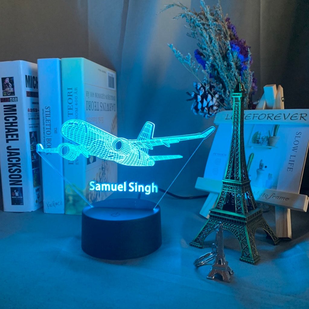 Aircraft Hologram Night Light