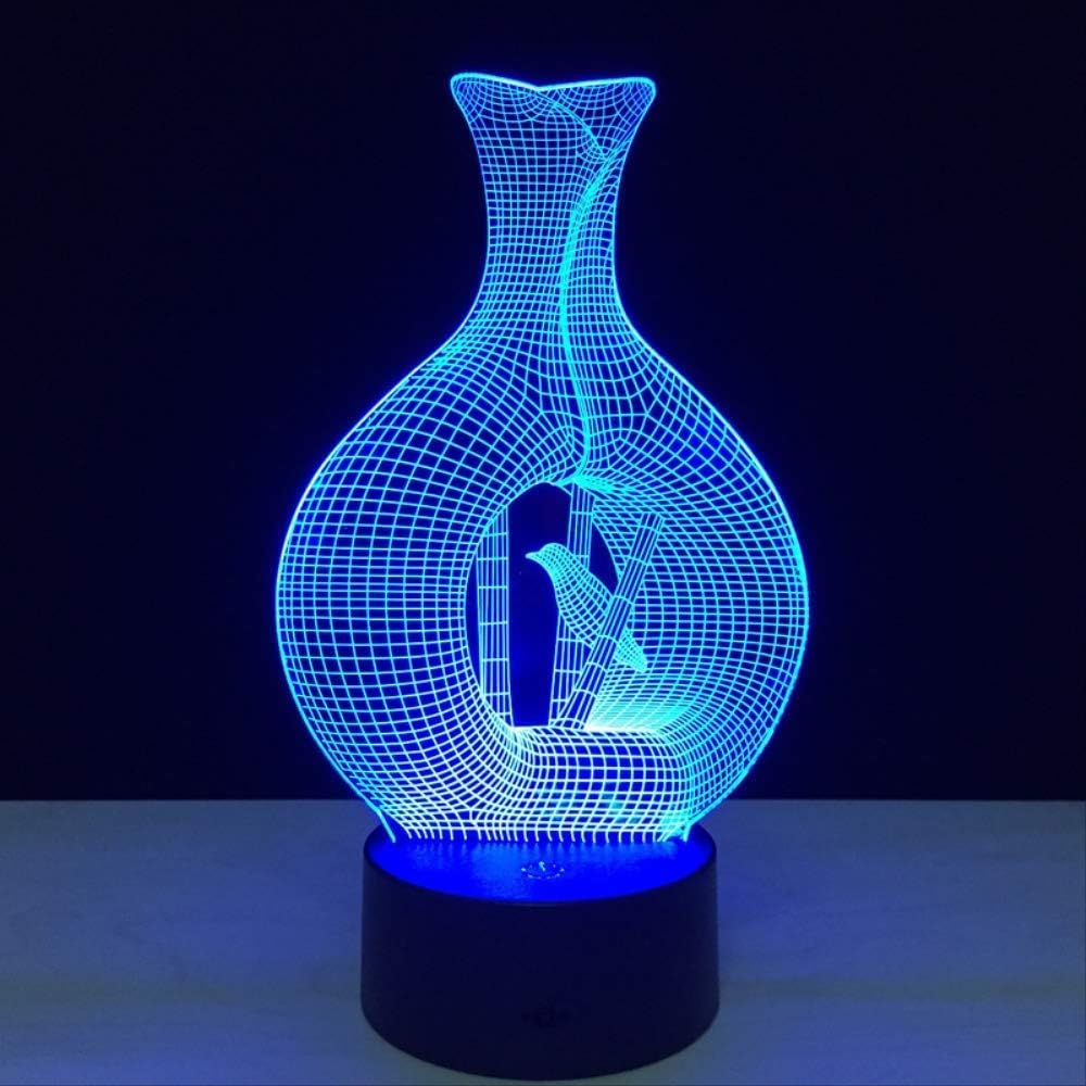 Creative Vase 3D Night Light