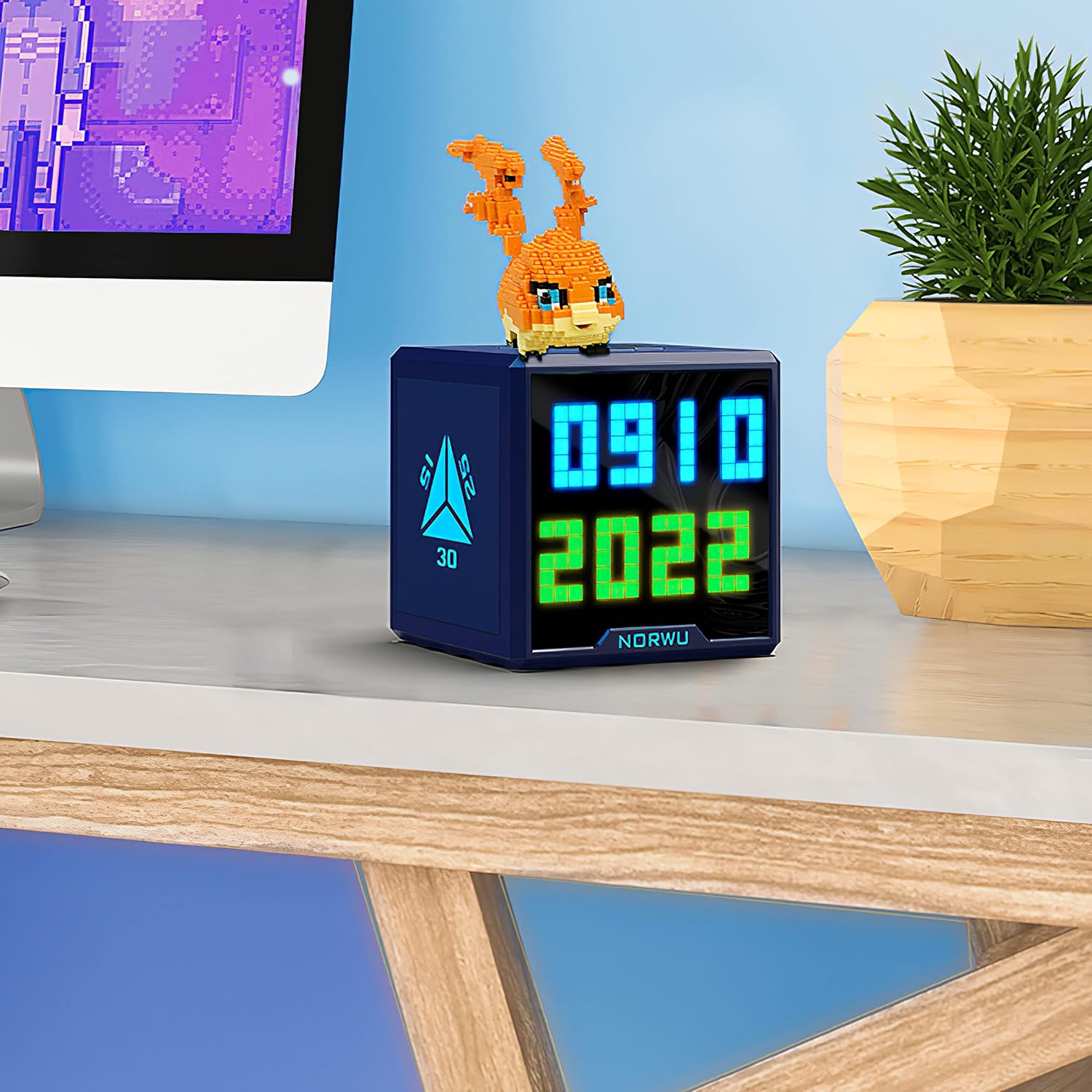 Desktop Alarm Clock Light